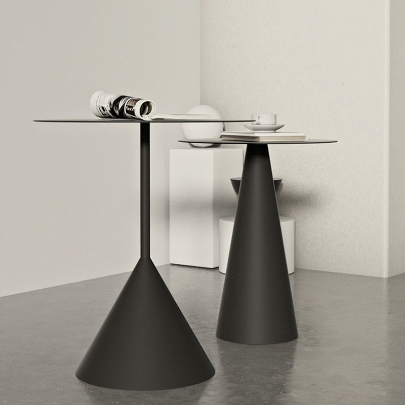 Mid-Century Modern Cocktail Table Pedestal Metal Round Coffee Table Clearhalo 'Coffee & Accent Tables' 'Coffee Tables' 'coffee_tables' 'furn' 'furn_coffee_tables' 'Furniture' 'Living Room Furniture' 6141342