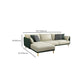 Glam Style 34.25 " H Faux Leather Square Arm Sofa & Chaise for Living Room