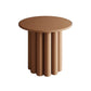 Contemporary Coffee Table Pedestal Solid Wood Round Cocktail Table 19.7"L x 19.7"W x 19.7"H Brown Clearhalo 'Coffee & Accent Tables' 'Coffee Tables' 'coffee_tables' 'furn' 'furn_coffee_tables' 'Furniture' 'Living Room Furniture' 6141380