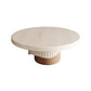 Contemporary Coffee Table Pedestal Solid Wood Round Cocktail Table Brown Clearhalo 'Coffee & Accent Tables' 'Coffee Tables' 'coffee_tables' 'furn' 'furn_coffee_tables' 'Furniture' 'Living Room Furniture' 6141389