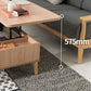 Floating Top Coffee Table with Shelf and 4 Legs Wooden Coffee Tabl Clearhalo 'Coffee & Accent Tables' 'Coffee Tables' 'coffee_tables' 'furn' 'furn_coffee_tables' 'Furniture' 'Living Room Furniture' 6141406