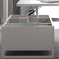 Floating Top Coffee Table with Shelf and 4 Legs Wooden Coffee Tabl Clearhalo 'Coffee & Accent Tables' 'Coffee Tables' 'coffee_tables' 'furn' 'furn_coffee_tables' 'Furniture' 'Living Room Furniture' 6141407