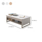 Floating Top Coffee Table with Shelf and 4 Legs Wooden Coffee Tabl Clearhalo 'Coffee & Accent Tables' 'Coffee Tables' 'coffee_tables' 'furn' 'furn_coffee_tables' 'Furniture' 'Living Room Furniture' 6141408