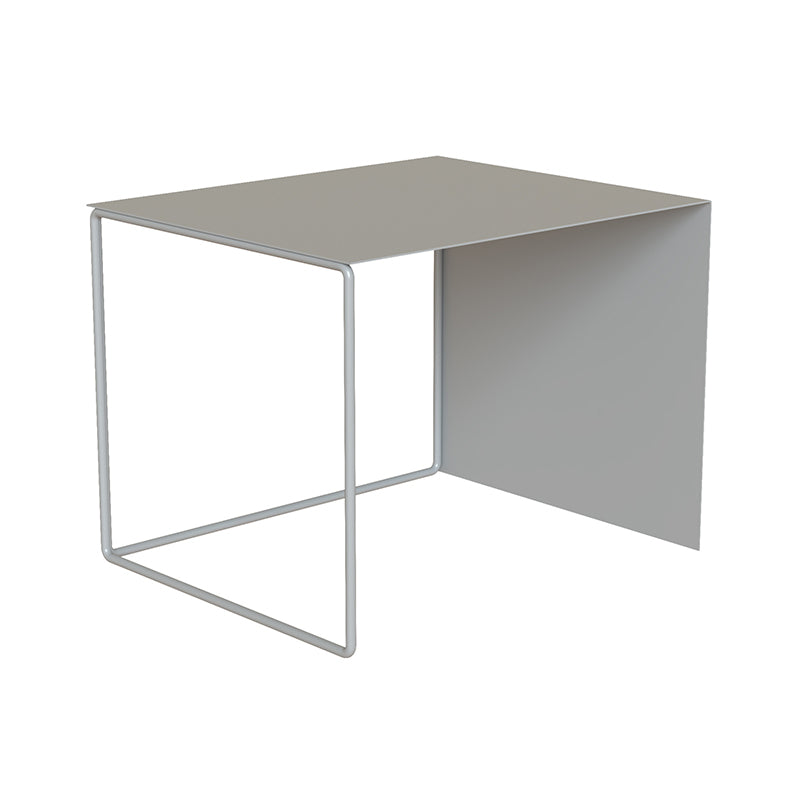 Mesa de centro individual rectangular con estructura de metal moderna Mid-Century