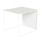 Mesa de centro individual rectangular con estructura de metal moderna Mid-Century