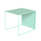 Mesa de centro individual rectangular con estructura de metal moderna Mid-Century