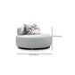 Contemporary Leather Sofa Tight Back Armless Settee for Living Room