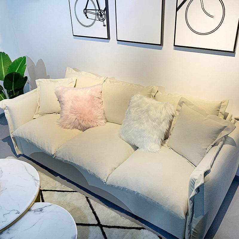 Contemporary Tuxedo Arm Standard Sofa Fabric Cushions Seating Clearhalo 'furn' 'furn_sofas' 'Furniture' 'Living Room Furniture' 'Sofa' 'sofas' 6141514