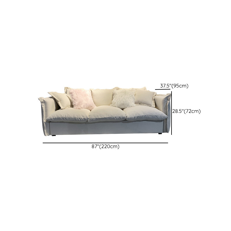 Contemporary Tuxedo Arm Standard Sofa Fabric Cushions Seating Clearhalo 'furn' 'furn_sofas' 'Furniture' 'Living Room Furniture' 'Sofa' 'sofas' 6141522