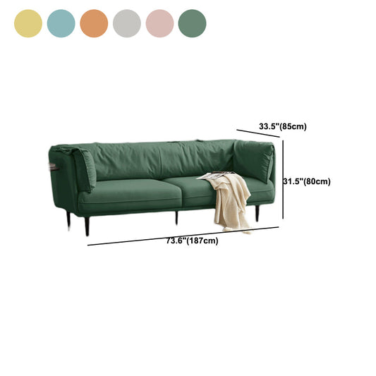 Moderne Kunstlederstandard -Sofa -Tuxedo -Armsofa für Wohnzimmer