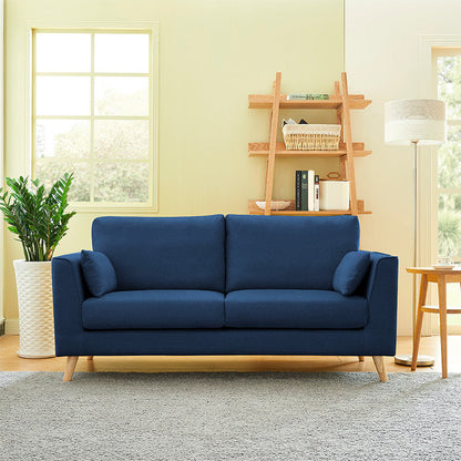 Contemporary Fabric Standard Sofa 2/3-seat Cushions Square Arm Sofa