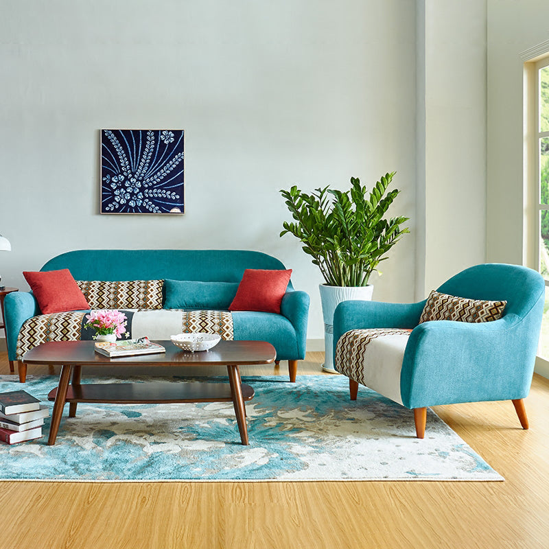 Zeitgenössische ausgestellte Armsofa Stoff enge Rücksitz für die Wohnung