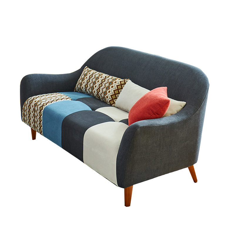 Zeitgenössische ausgestellte Armsofa Stoff enge Rücksitz für die Wohnung