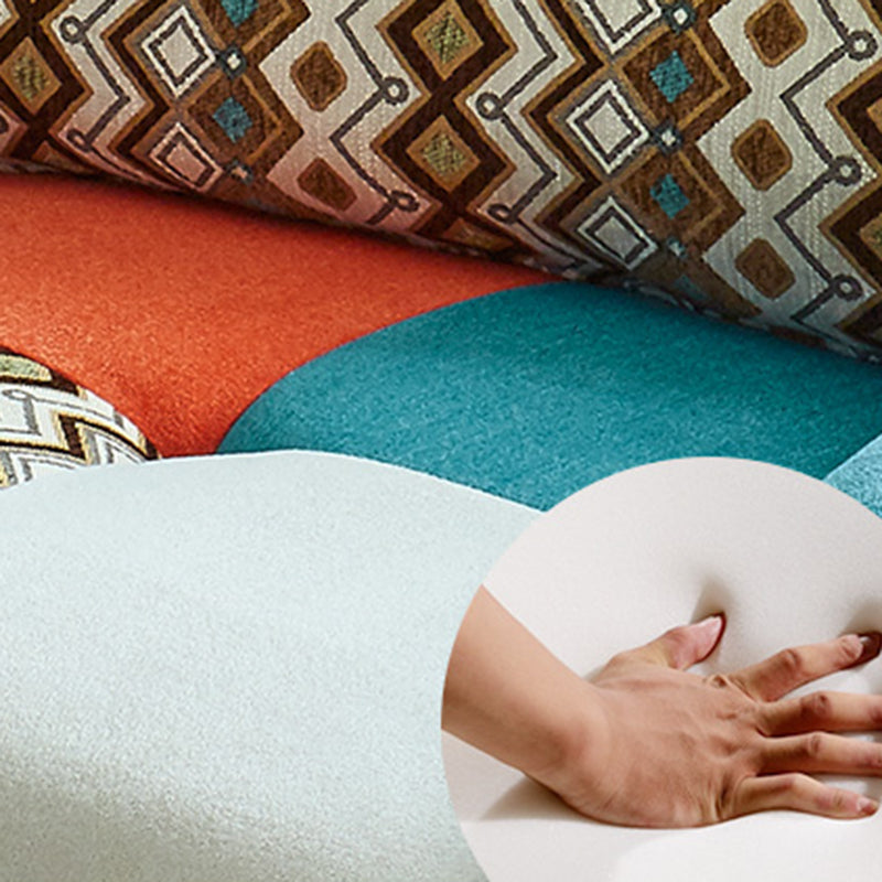 Zeitgenössische ausgestellte Armsofa Stoff enge Rücksitz für die Wohnung