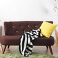 Contemporary Fabric Settee with Hair Pin Legs, Armless Standard Sofa