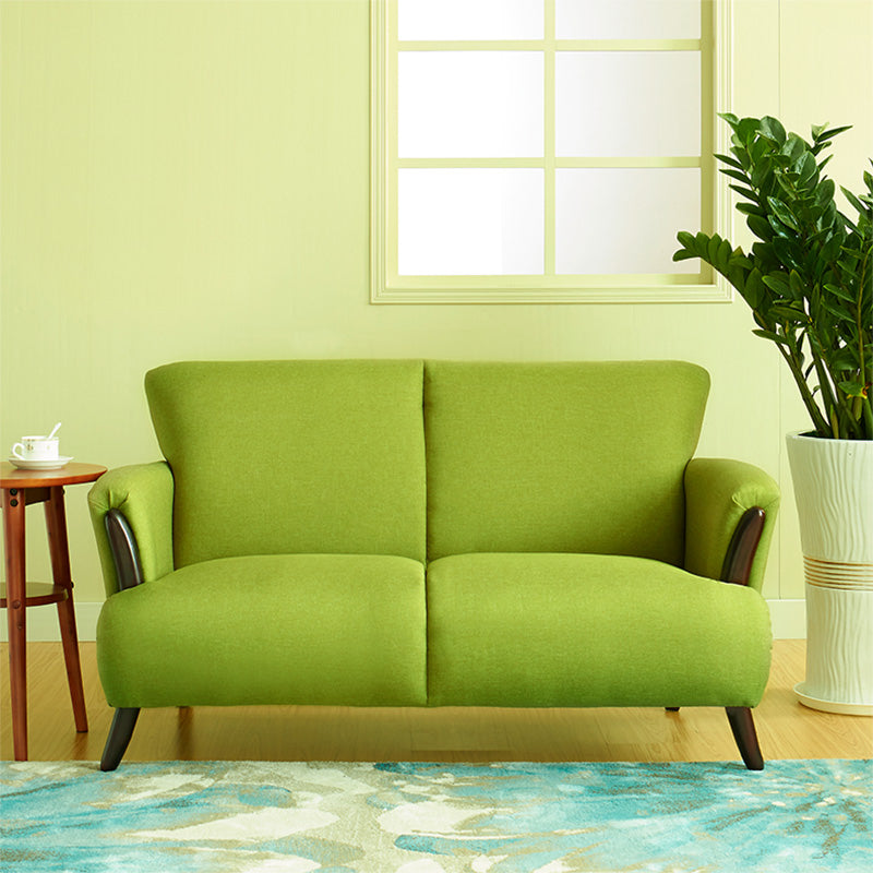 Zeitgenössisches hölzernen Standardsofa ausgestattet Arm Sitzgelegenheiten für Wohnzimmer