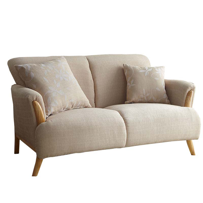 Zeitgenössisches hölzernen Standardsofa ausgestattet Arm Sitzgelegenheiten für Wohnzimmer