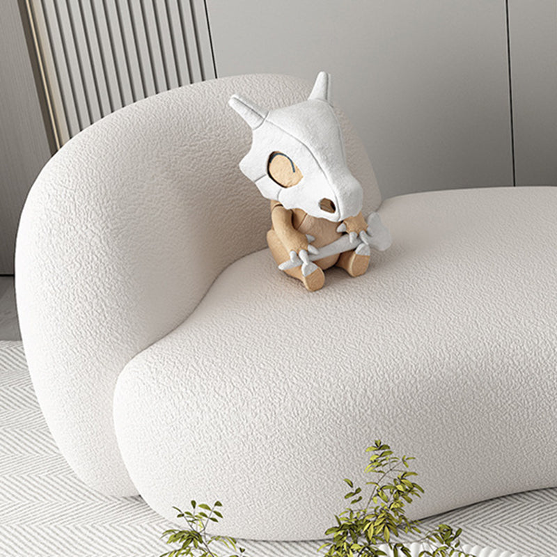 Hedendaagse smokingarmbank Witte strakke achterstoelen voor woonkamer