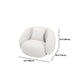 Contemporary Tuxedo Arm Sofa White Tight Back Seating for Living Room