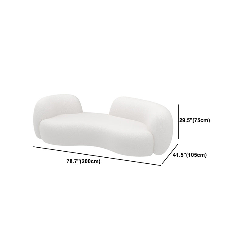 Hedendaagse smokingarmbank Witte strakke achterstoelen voor woonkamer