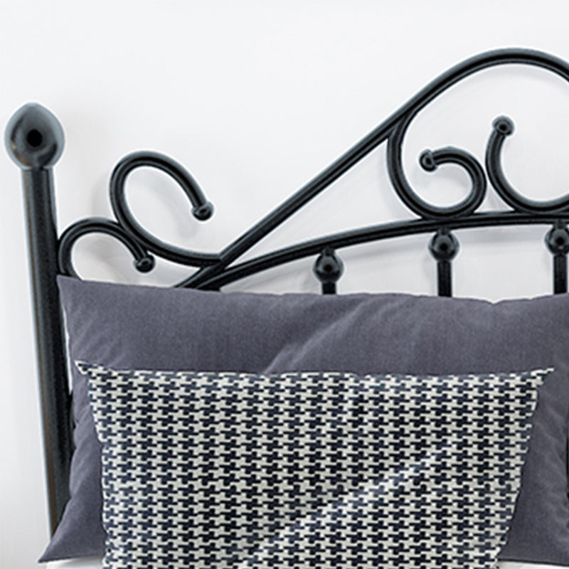 Contemporary Style Standard Bed Metal Bed Frame with Headboard Clearhalo 'Bedroom Furniture' 'Beds' 'furn' 'furn_beds' 'Furniture' 6142049