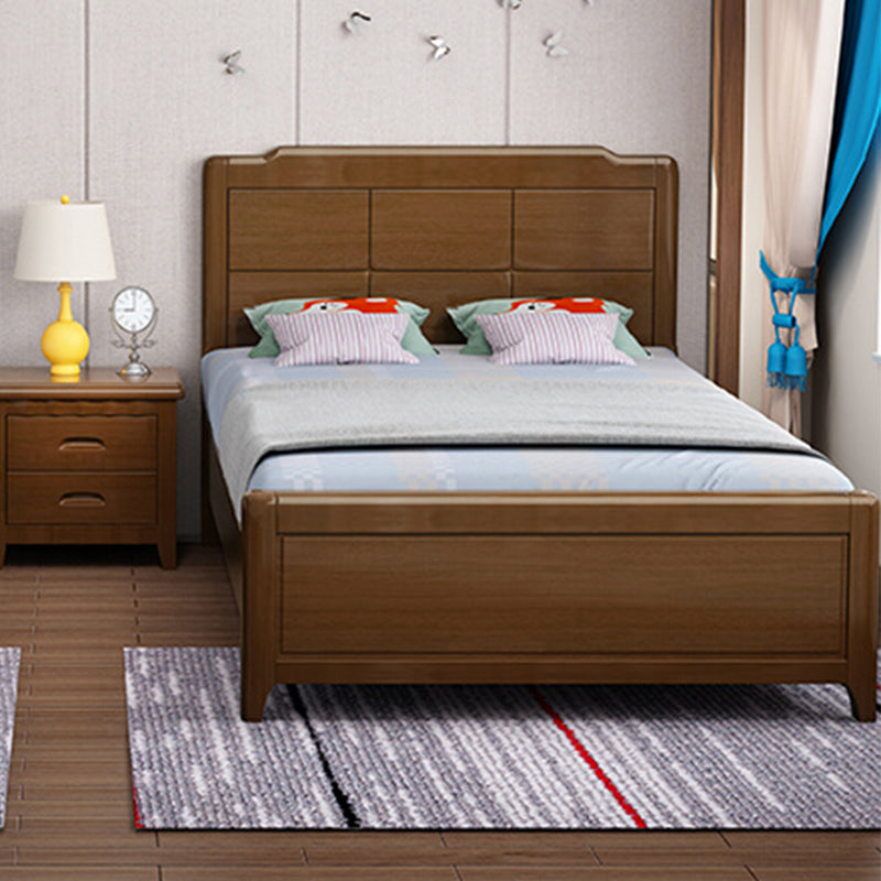 Letto standard in legno massello scandinavo letto naturale con testiera