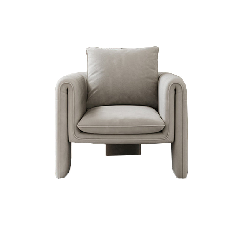 35.43" High Velvet Armless Chair Solid Wood Frame Chair for Living Room Clearhalo 'Accent Chairs' 'accent_chairs' 'Chairs & Seating' 'furn' 'furn_accent_chairs' 'Furniture' 'Living Room Furniture' 6142125