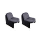 Wool Armless Chair 28.34" High Metal Frame Chair for Living Room Purple 2 Piece Set Clearhalo 'Accent Chairs' 'accent_chairs' 'Chairs & Seating' 'furn' 'furn_accent_chairs' 'Furniture' 'Living Room Furniture' 6142136