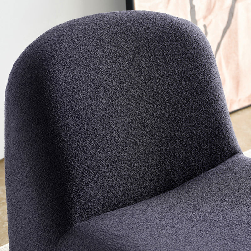 Wool Armless Chair 28.34" High Metal Frame Chair for Living Room Clearhalo 'Accent Chairs' 'accent_chairs' 'Chairs & Seating' 'furn' 'furn_accent_chairs' 'Furniture' 'Living Room Furniture' 6142143