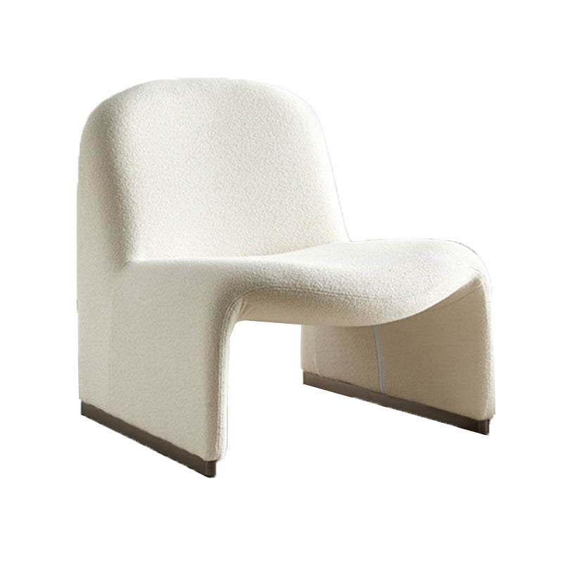 Wool Armless Chair 28.34" High Metal Frame Chair for Living Room Clearhalo 'Accent Chairs' 'accent_chairs' 'Chairs & Seating' 'furn' 'furn_accent_chairs' 'Furniture' 'Living Room Furniture' 6142147