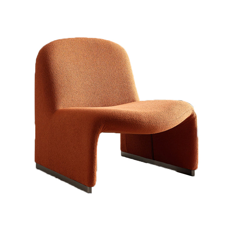 Wool Armless Chair 28.34" High Metal Frame Chair for Living Room Clearhalo 'Accent Chairs' 'accent_chairs' 'Chairs & Seating' 'furn' 'furn_accent_chairs' 'Furniture' 'Living Room Furniture' 6142148