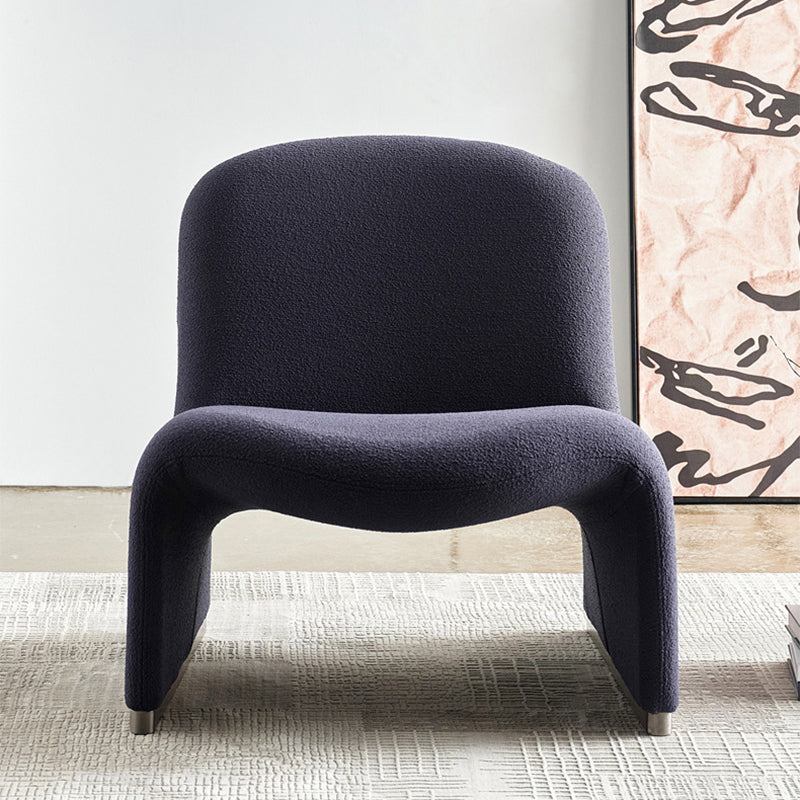 Wool Armless Chair 28.34" High Metal Frame Chair for Living Room Clearhalo 'Accent Chairs' 'accent_chairs' 'Chairs & Seating' 'furn' 'furn_accent_chairs' 'Furniture' 'Living Room Furniture' 6142149