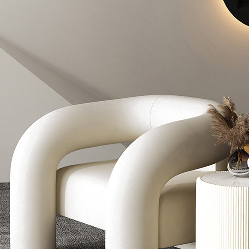 Sillón de terciopelo 30.70 "Silla de marco de madera maciza de alto para sala de estar