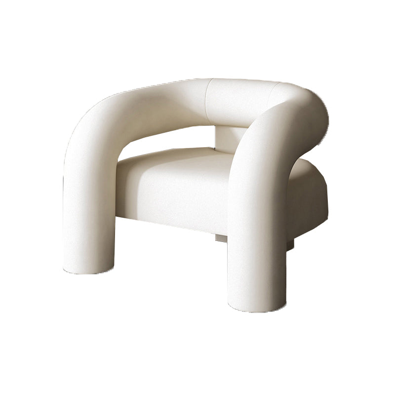 Sillón de terciopelo 30.70 "Silla de marco de madera maciza de alto para sala de estar