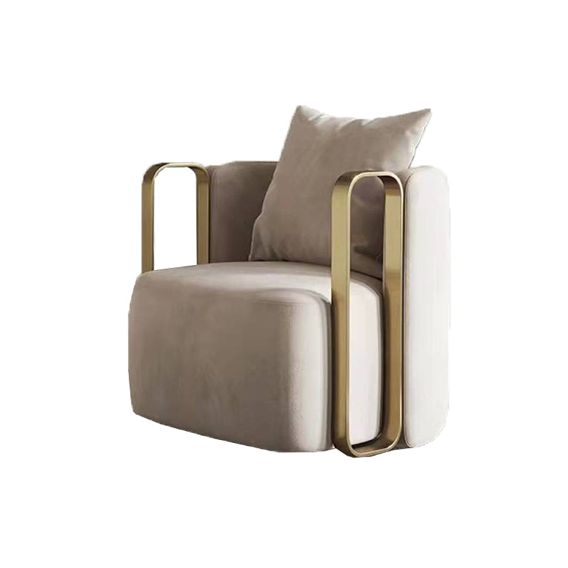 27.16" High Armchair Recessed Arms Included Chair for Living Room Clearhalo 'Accent Chairs' 'accent_chairs' 'Chairs & Seating' 'furn' 'furn_accent_chairs' 'Furniture' 'Living Room Furniture' 6142194