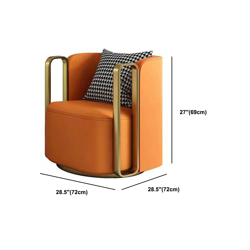 27.16" High Armchair Recessed Arms Included Chair for Living Room Clearhalo 'Accent Chairs' 'accent_chairs' 'Chairs & Seating' 'furn' 'furn_accent_chairs' 'Furniture' 'Living Room Furniture' 6142198