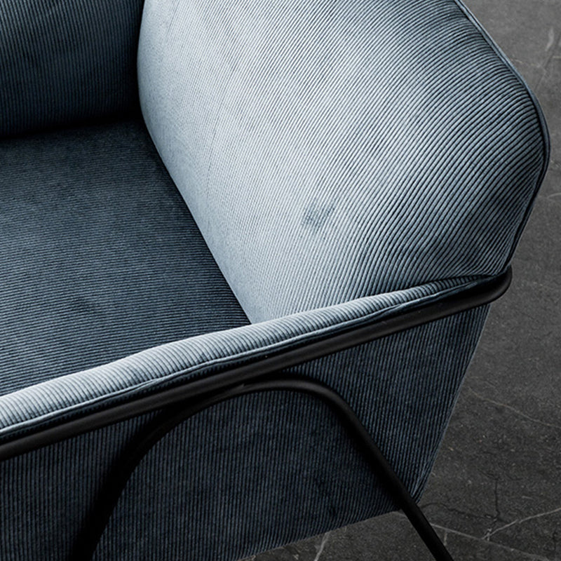 Corduroy Arms Included Chair 32.28" High Solid Wood Armchair with Basic Four Leg Clearhalo 'Accent Chairs' 'accent_chairs' 'Chairs & Seating' 'furn' 'furn_accent_chairs' 'Furniture' 'Living Room Furniture' 6142211