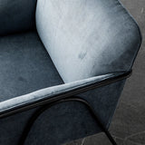 Corduroy Arms Included Chair 32.28" High Solid Wood Armchair with Basic Four Leg Clearhalo 'Accent Chairs' 'accent_chairs' 'Chairs & Seating' 'furn' 'furn_accent_chairs' 'Furniture' 'Living Room Furniture' 6142211