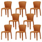 Contemporary Chair Dining Chairs with Metal Legs for Kitchen