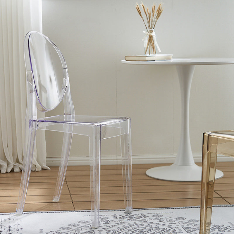 スカンジナビアのプラスチックダイニングチェアオープンホームダイニングサイドチェア