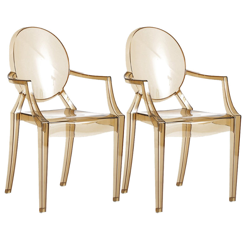 スカンジナビアのプラスチックダイニングチェアオープンホームダイニングサイドチェア