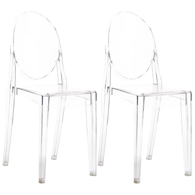 スカンジナビアのプラスチックダイニングチェアオープンホームダイニングサイドチェア