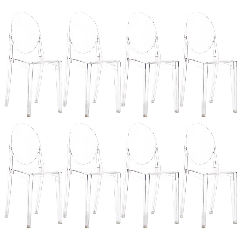 スカンジナビアのプラスチックダイニングチェアオープンホームダイニングサイドチェア