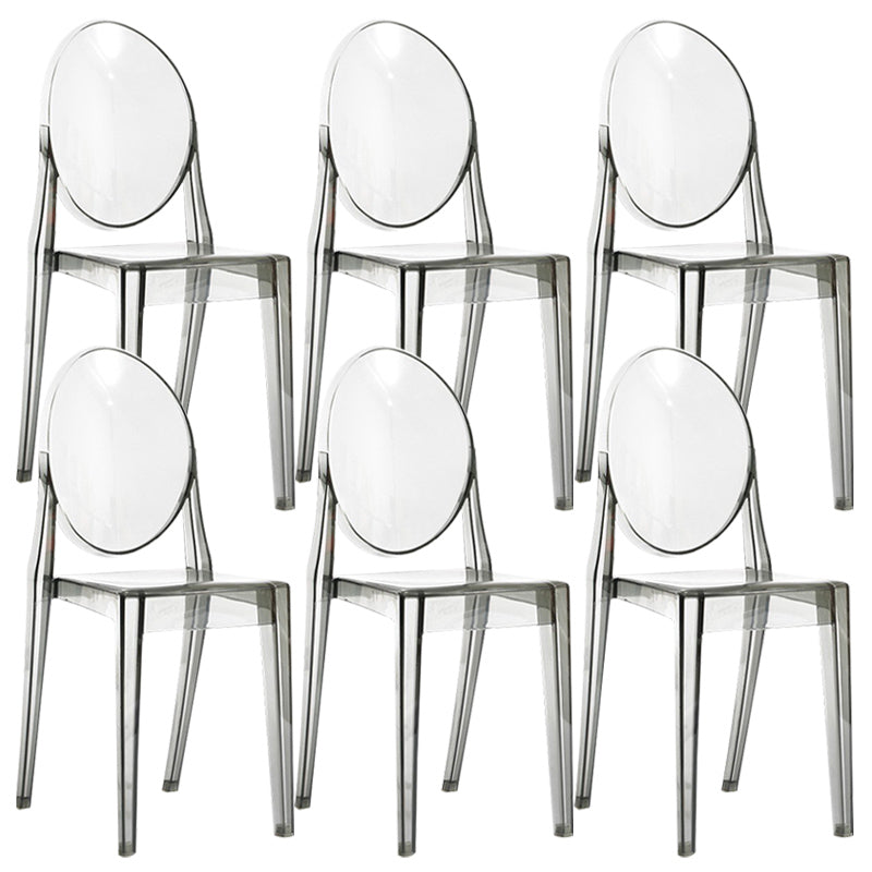 スカンジナビアのプラスチックダイニングチェアオープンホームダイニングサイドチェア