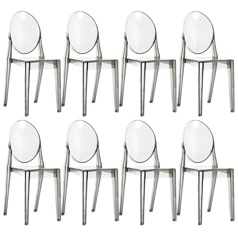 スカンジナビアのプラスチックダイニングチェアオープンホームダイニングサイドチェア