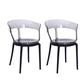 Contemporary Style Arm Chair Open Back Side Plastic Chair for Dining Room