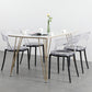 Contemporary Style Arm Chair Open Back Side Plastic Chair for Dining Room