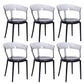 Contemporary Style Arm Chair Open Back Side Plastic Chair for Dining Room