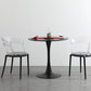 Contemporary Style Arm Chair Open Back Side Plastic Chair for Dining Room