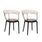 Contemporary Style Arm Chair Open Back Side Plastic Chair for Dining Room